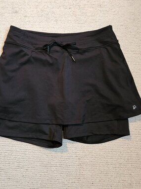 Skirt Sports Running Skort Boy Bike Short Black Large L - Workout Running Tennis